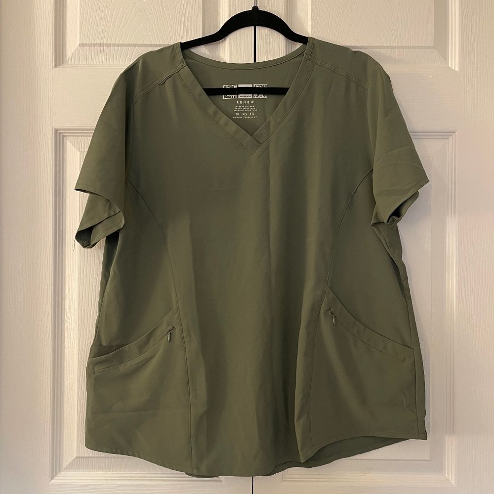 Wonder Wink Olive Green Scrub Set